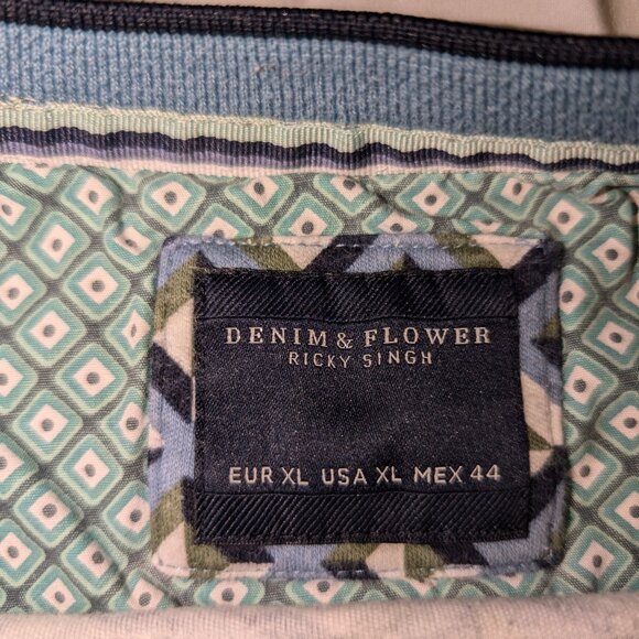 Denim And Flower Ricky Singh Men's T-Shirt Size XL - Picture 2 of 3